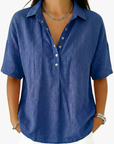 Helvano | V-Ausschnitt Bluse für Damen