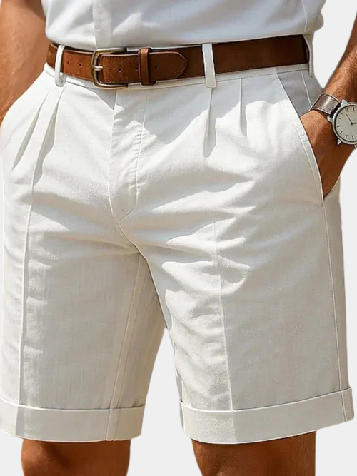 Helvano | Plissierte Sommershorts für Herren