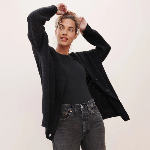 Helvano | Oversized Cardigan für Damen