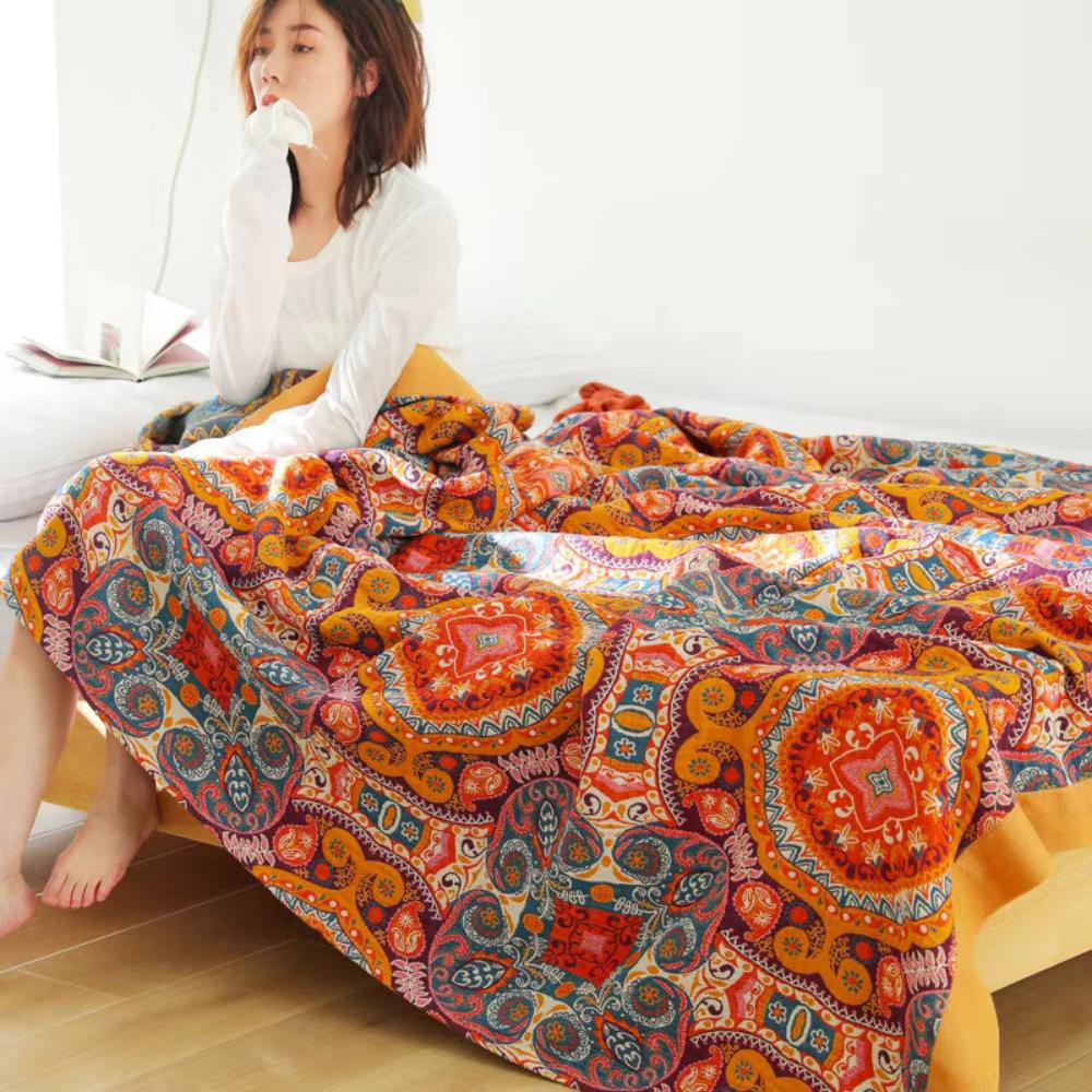 Helvano | Boho Wendedecke – Kuscheldecke