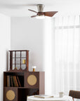 Helvano | Deckenventilator mit Licht und Holzflügeln