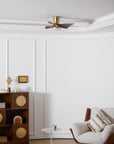 Helvano | Deckenventilator mit Licht und Holzflügeln