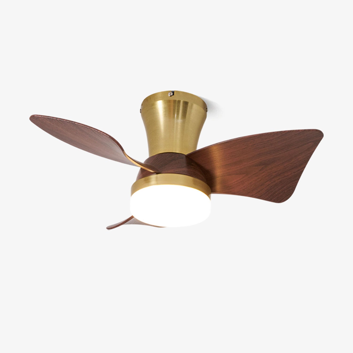 Helvano | Deckenventilator mit Licht und Holzflügeln