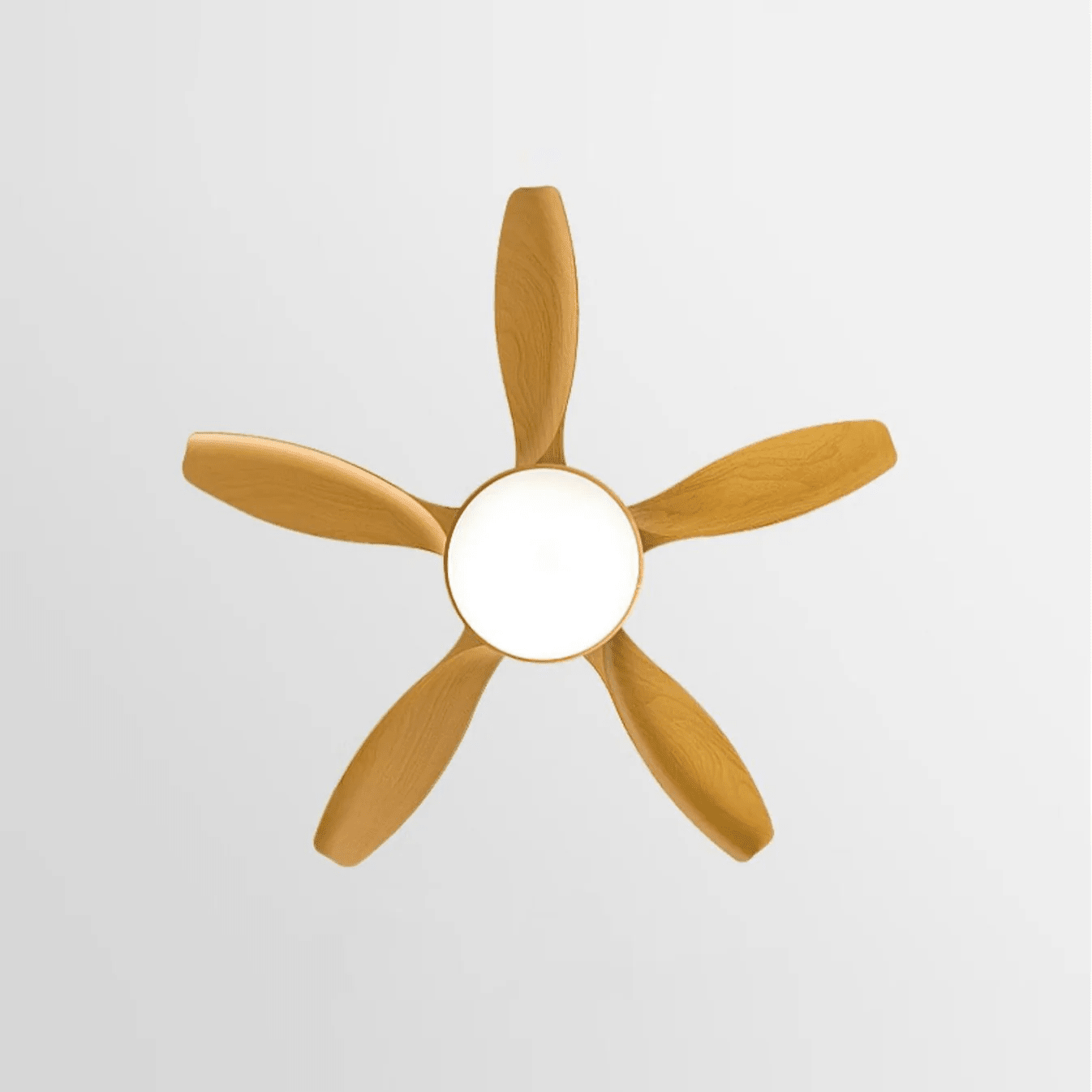 Helvano | Deckenventilator mit Licht in Holzoptik