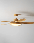 Helvano | Deckenventilator mit Licht in Holzoptik