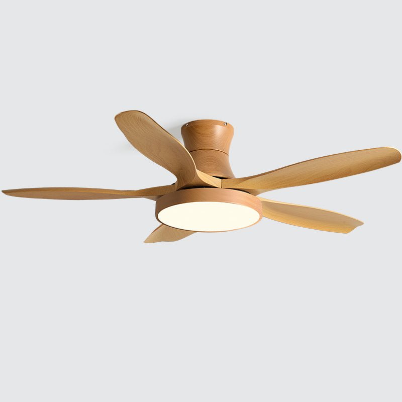 Helvano | Deckenventilator mit Licht in Holzoptik