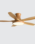 Helvano | Deckenventilator mit Licht in Holzoptik
