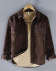 Helvano | Gerippte Herrenjacke mit Knopfleiste
