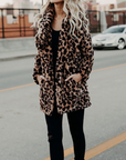Helvano | Plüschjacke mit Leopardenmuster für Damen