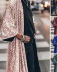 Helvano | Pailletten-Strickjacke für Damen