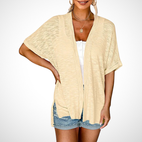 Helvano | Lässige offene Strickjacke für Damen
