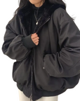 Helvano | Damen Winterjacke mit Kapuze und Taschen
