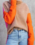Helvano | Farbblock-Strickpullover für Damen