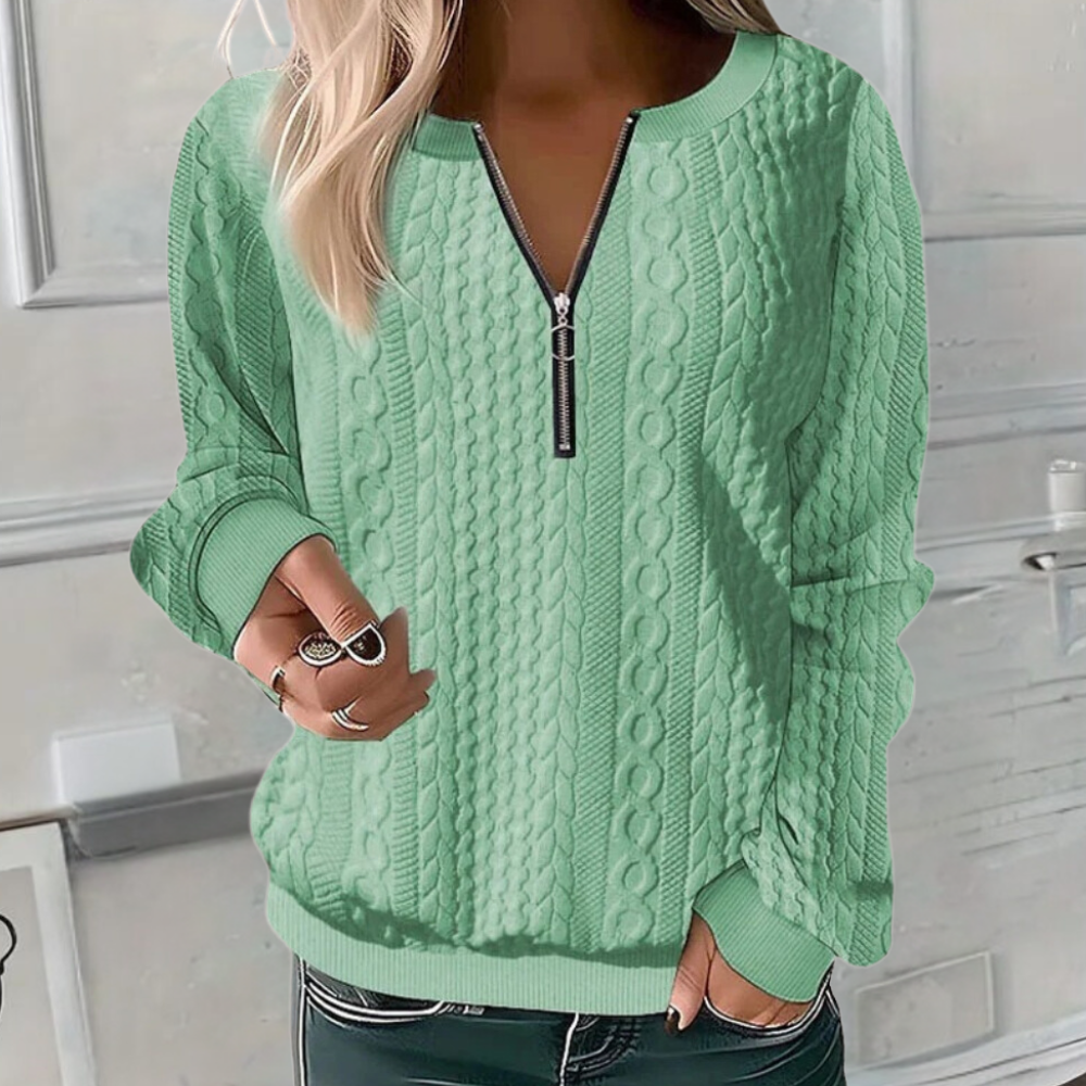 Helvano | Weicher Struktur-Strickpullover für Damen