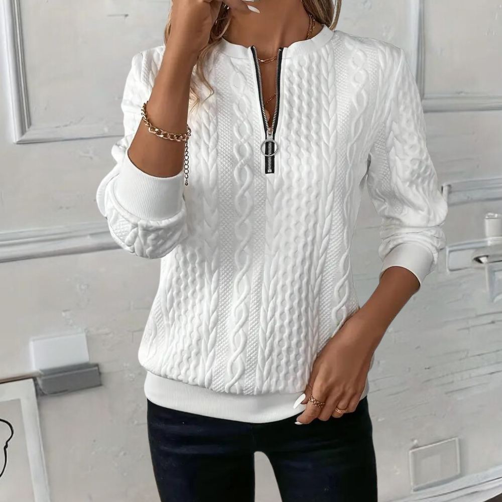 Helvano | Weicher Struktur-Strickpullover für Damen