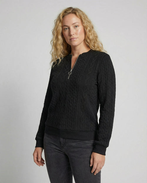 Helvano | Weicher Struktur-Strickpullover für Damen