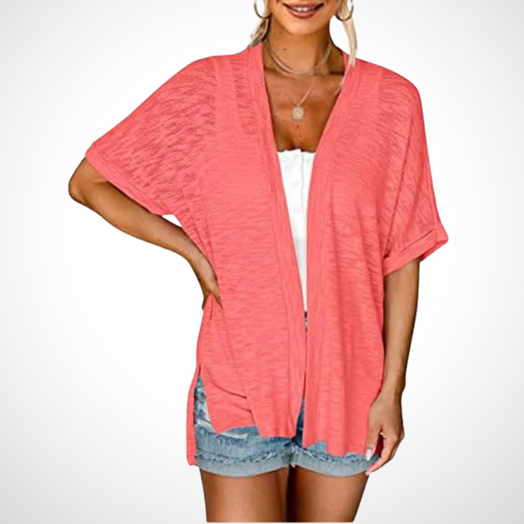 Helvano | Lässige offene Strickjacke für Damen