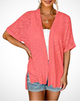 Helvano | Lässige offene Strickjacke für Damen