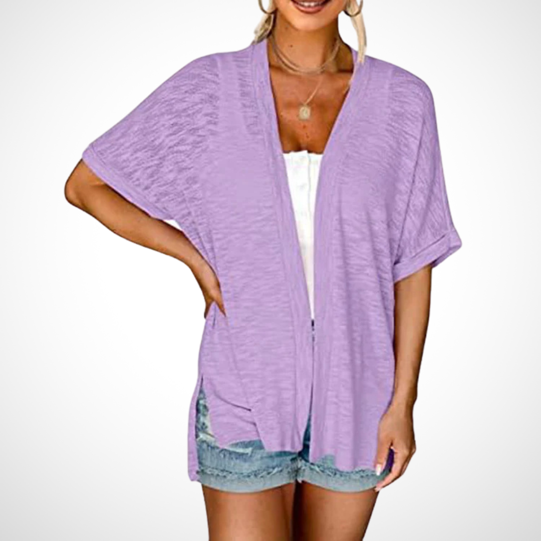 Helvano | Lässige offene Strickjacke für Damen