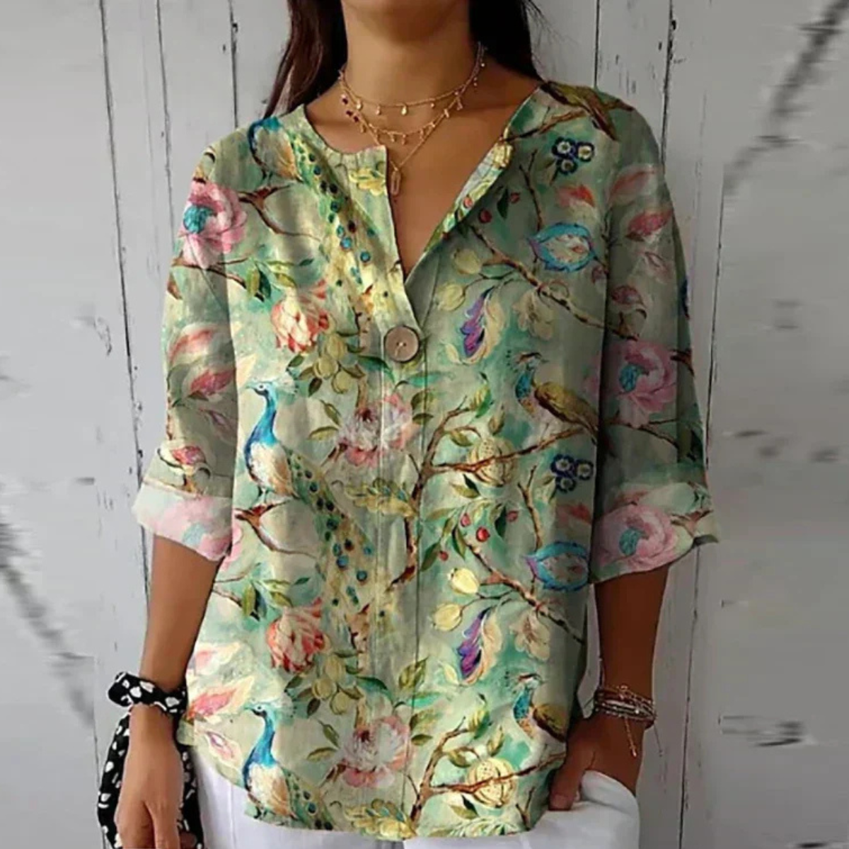 Helvano | Geblümte Bluse für Damen