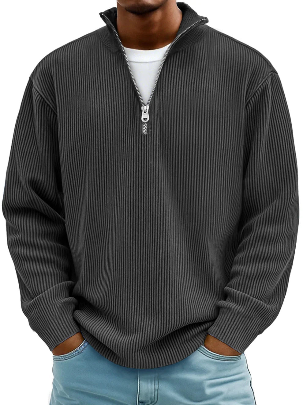 Helvano | Pullover mit Half-Zip für Herren