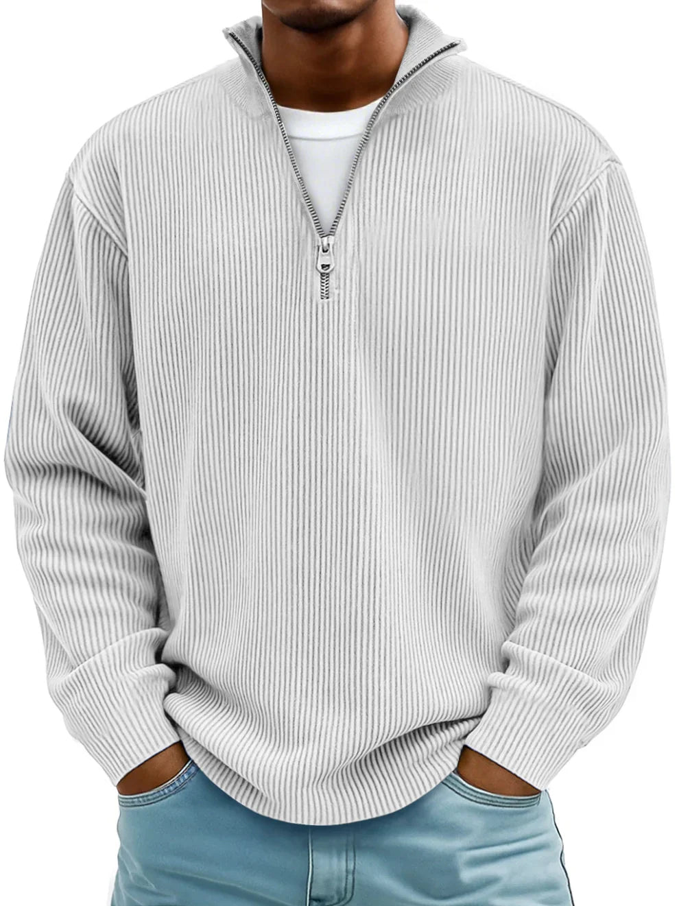 Helvano | Strick-Zip-Pullover für Herren