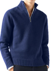 Helvano | Rollkragenpullover aus Wolle mit Zip für Herren