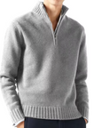 Helvano | Rollkragenpullover aus Wolle mit Zip für Herren