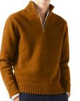 Helvano | Rollkragenpullover aus Wolle mit Zip für Herren