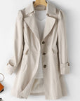 Helvano | Langer Trenchcoat für Damen