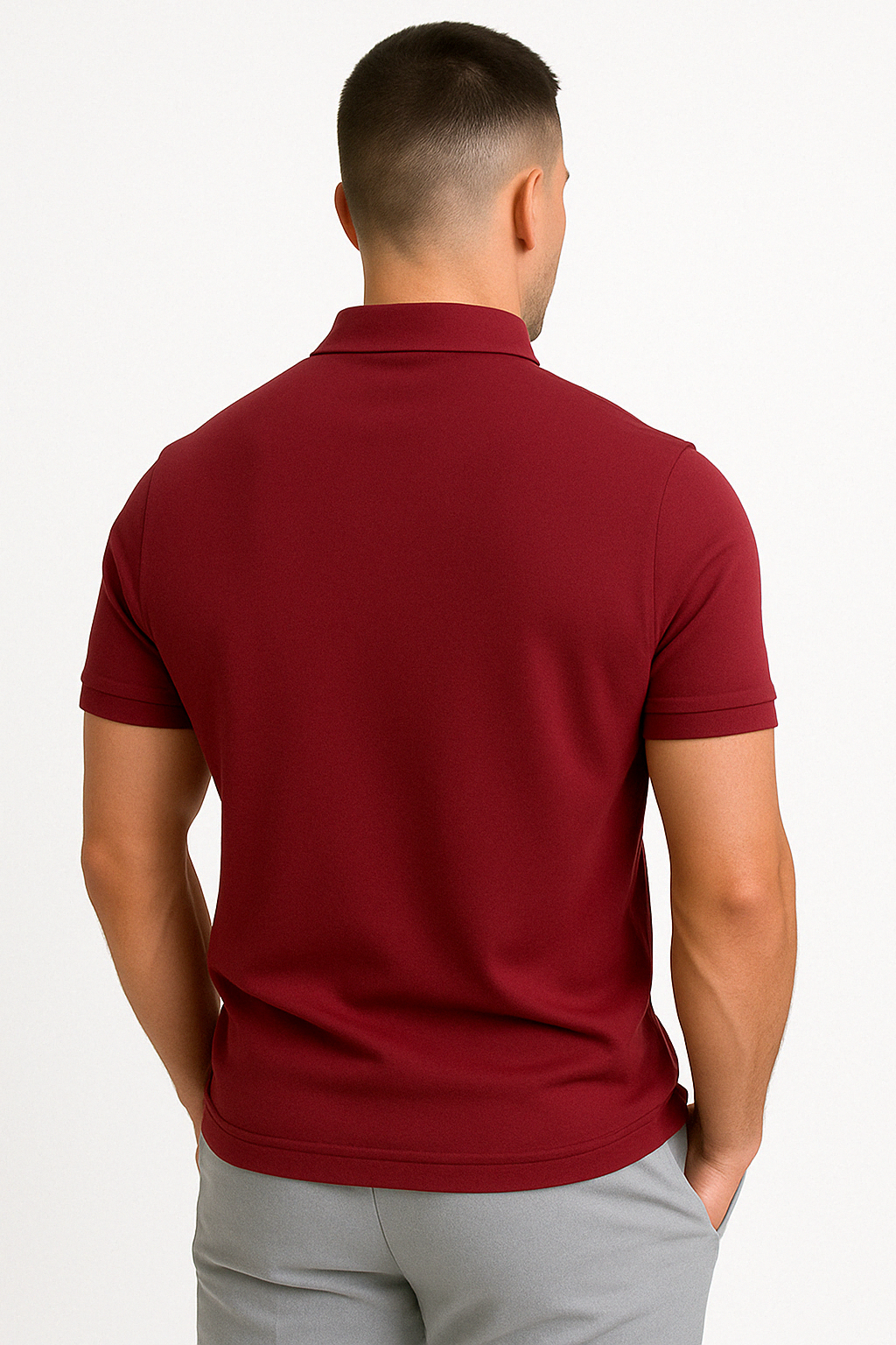 Helvano | Modernes Herren-Poloshirt mit kurzem Zip