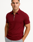 Helvano | Modernes Herren-Poloshirt mit kurzem Zip