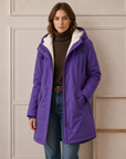 Helvano | Warmer Wintermantel mit Kapuze für Damen