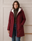 Helvano | Warmer Wintermantel mit Kapuze für Damen