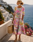 Helvano | Geblümtes Midikleid für Damen