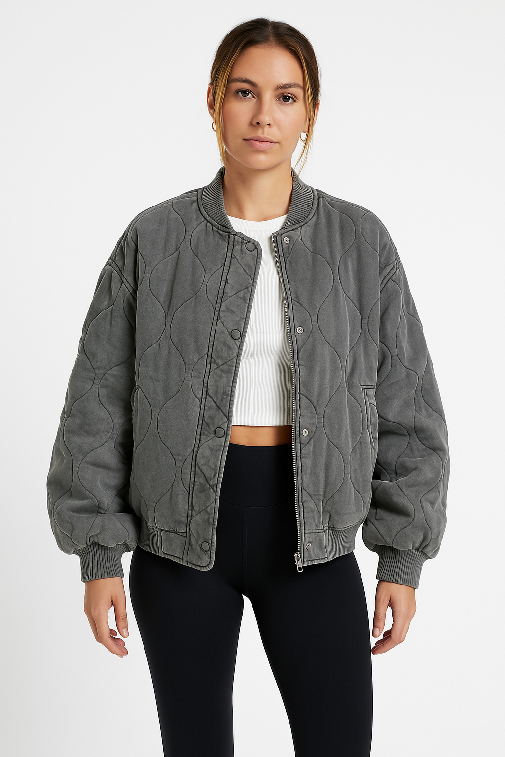Helvano | Gesteppte Oversized Bomberjacke für Damen