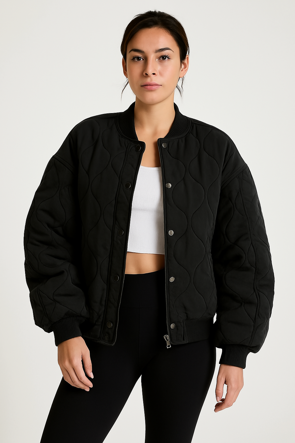 Helvano | Gesteppte Oversized Bomberjacke für Damen
