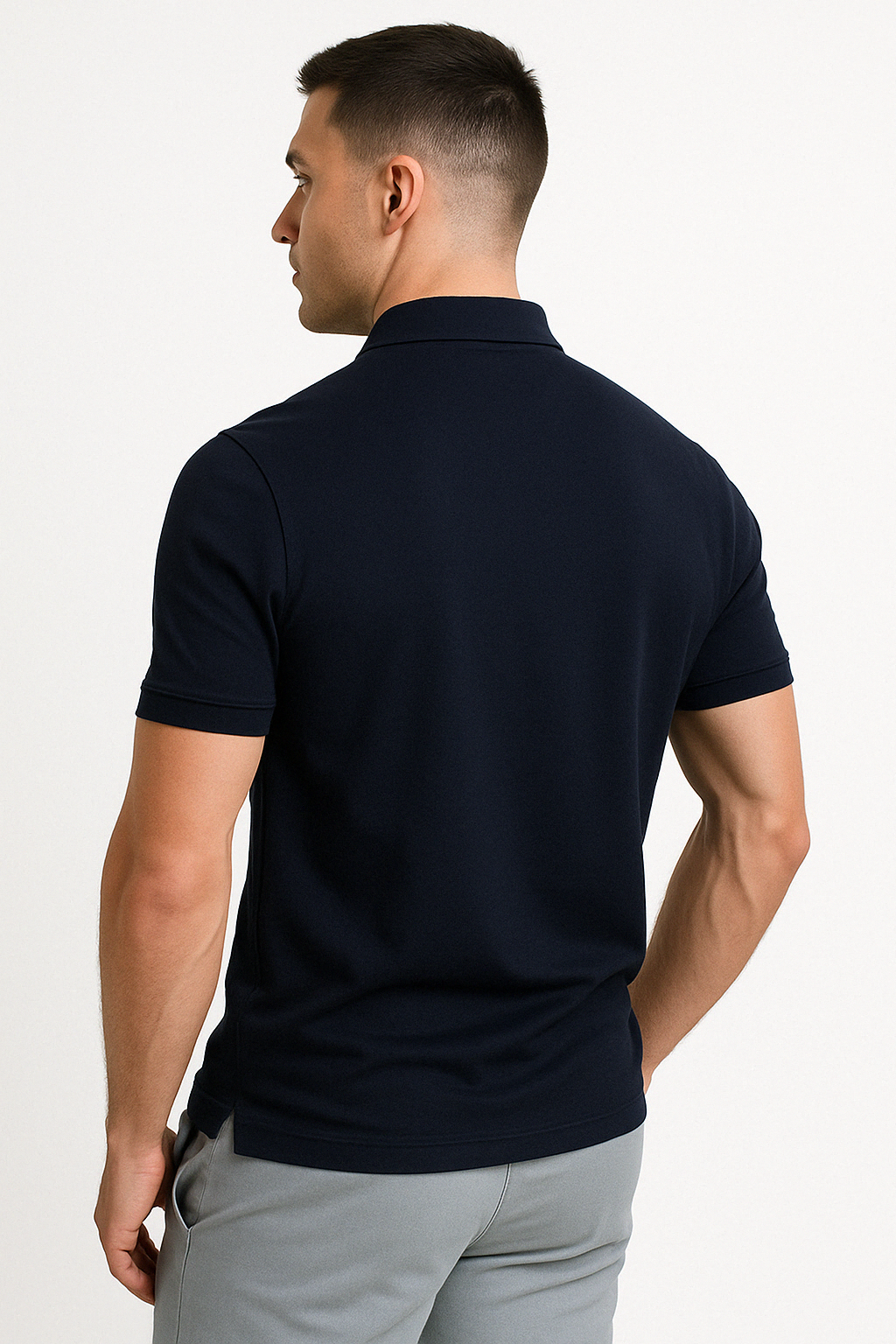 Helvano | Modernes Herren-Poloshirt mit kurzem Zip