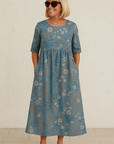 Helvano | Midikleid mit Blumenmuster für Damen