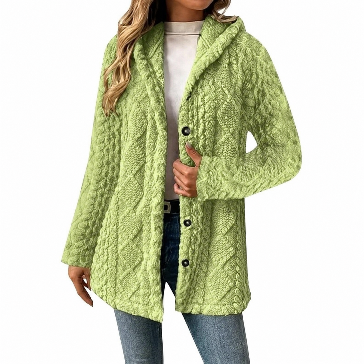 Helvano | Strukturierte Kuscheljacke für Damen