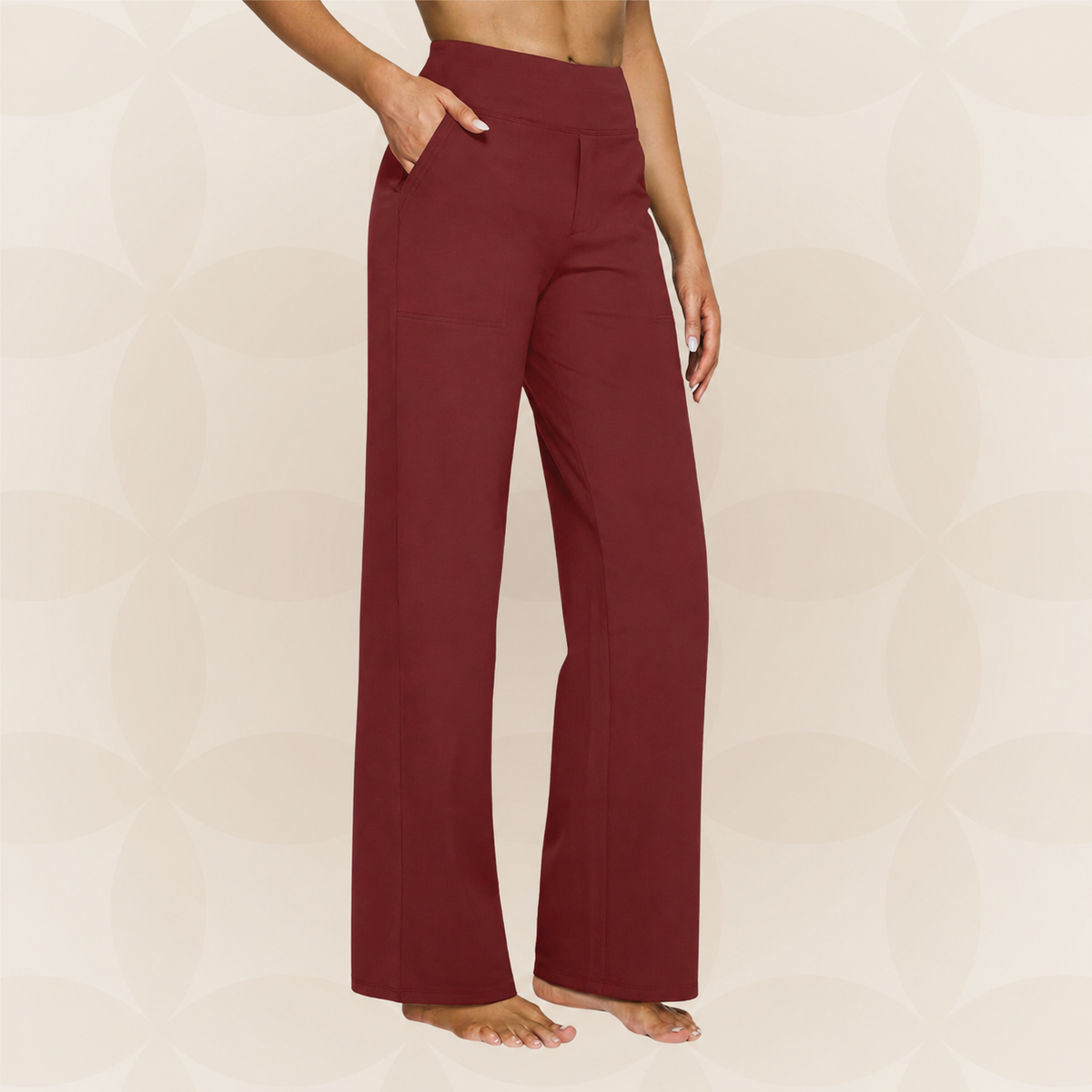 Helvano | Damenhose mit hohem Bund und Stretchbund