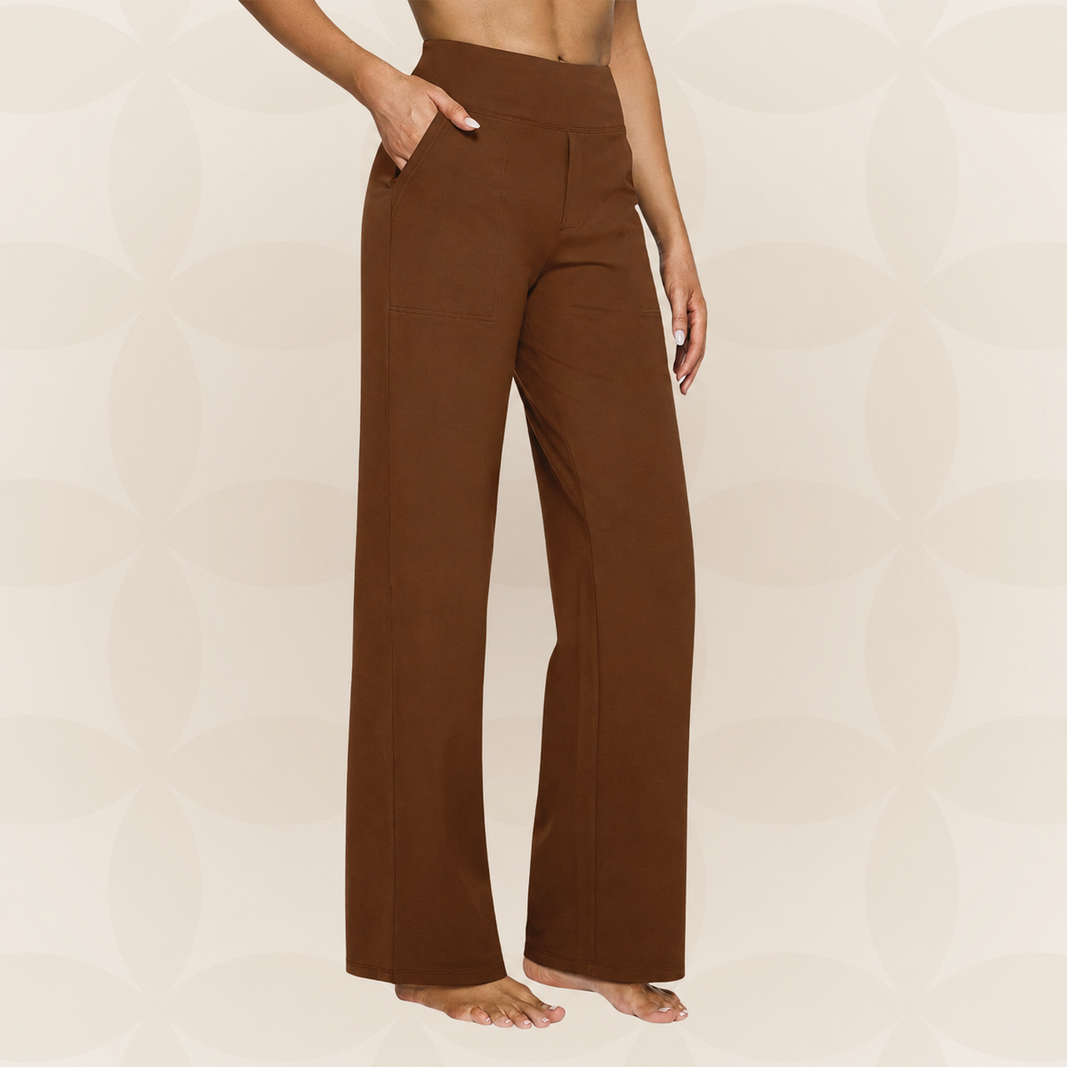 Helvano | Damenhose mit hohem Bund und Stretchbund