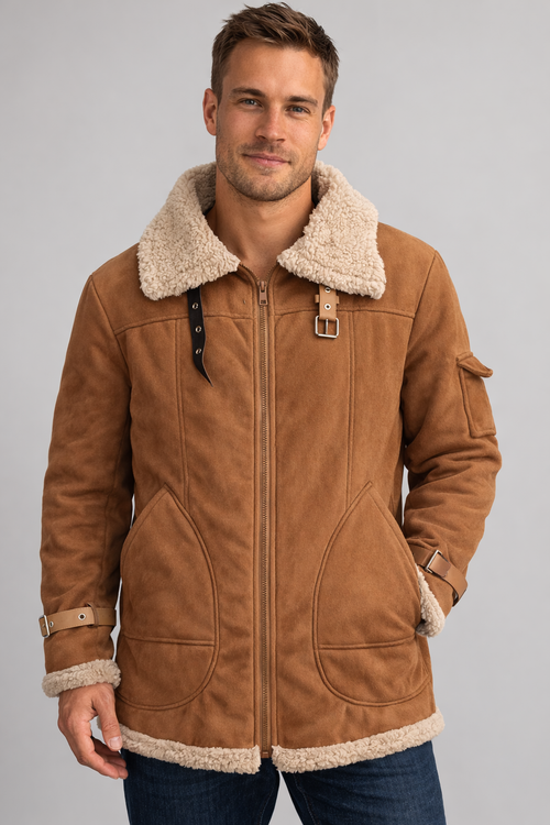 Helvano | Fliegerjacke aus Kunstleder für Herren