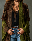 Helvano | Boho-Samtjacke für Damen