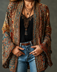 Helvano | Boho-Samtjacke für Damen
