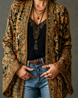 Helvano | Boho-Samtjacke für Damen