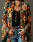 Helvano | Boho-Samtjacke für Damen