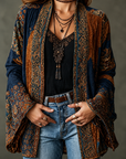 Helvano | Boho-Samtjacke für Damen