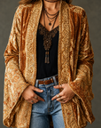 Helvano | Boho-Samtjacke für Damen