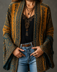 Helvano | Boho-Samtjacke für Damen